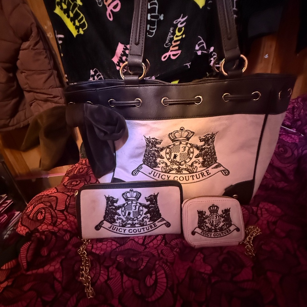 Juicy Couture Black and White Wallet